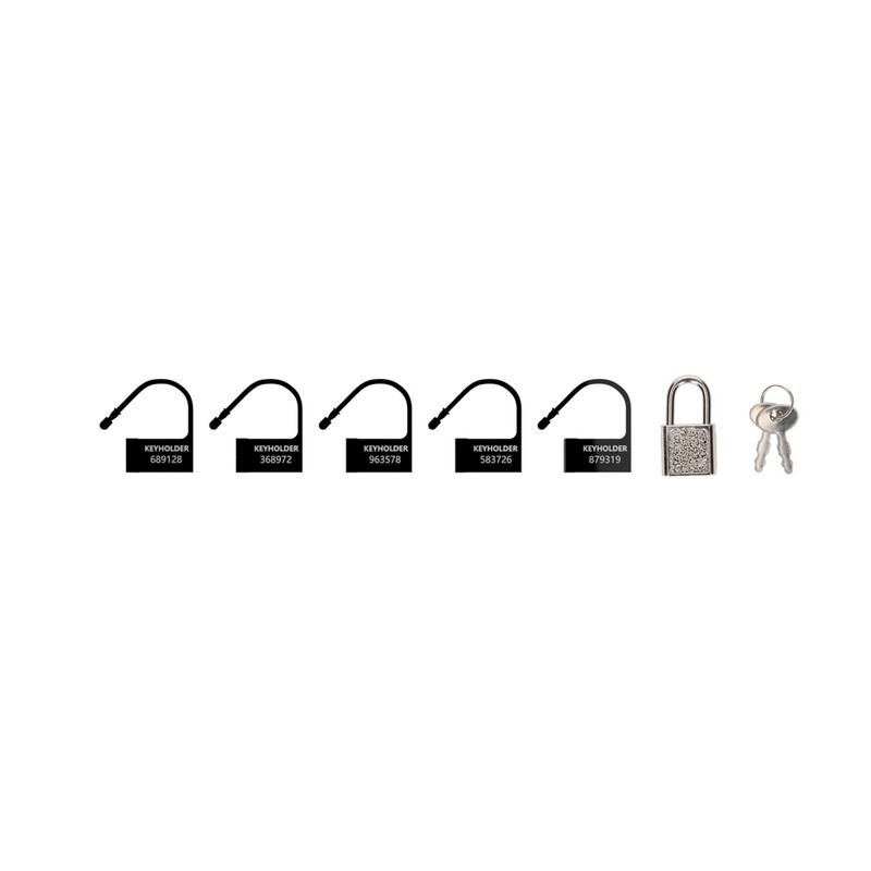 MANCAGE Lot de 5 Locks numérotés noirs